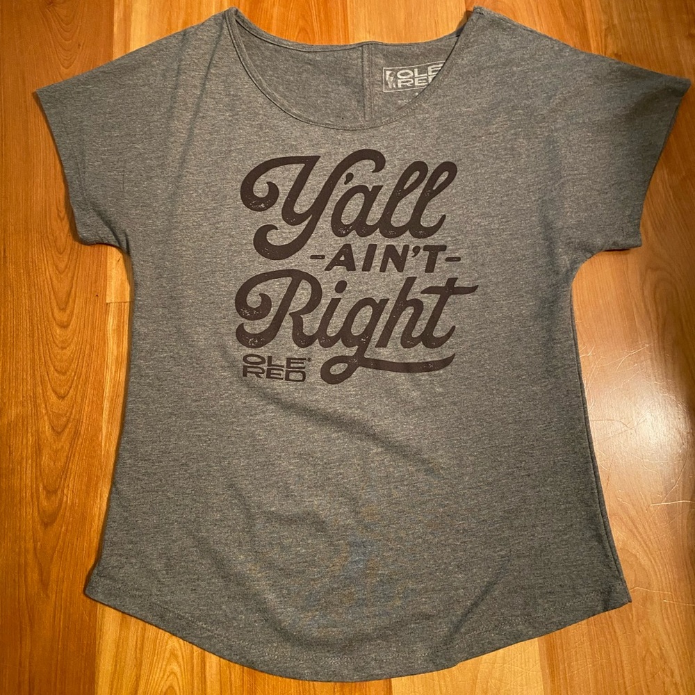 Ole Red Gray T-Shirt Like New